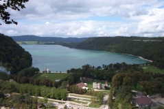 Lac de Chalain - Ostufer von oben 